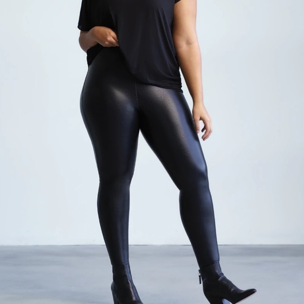 Commando Faux Leather Legging High Rise Smooth Black Medium
